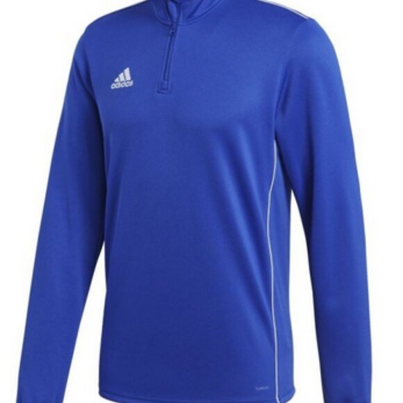 Men's Adidas CORE 18TOP SWEATSHIRT BLUE CV3998 XS - Picture 7 of 8